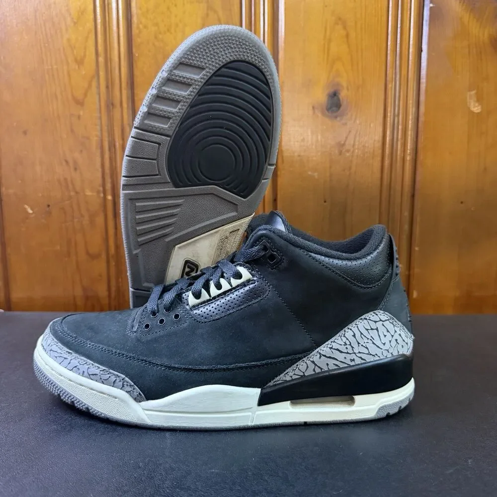Jordan 3 Retro Off Noir Oreo Men Size 9.5 / Women 11 (CK9246-001) No Box